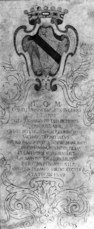 lapide tombale - ambito romano (sec. XVII)